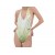  Net-Steals New for 2022, Backless Halter One Piece Swimsuit - Green Glitter