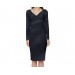 Net-Steals New for 2022, Long Sleeve V-Neck Bodycon Dress - Silky Black